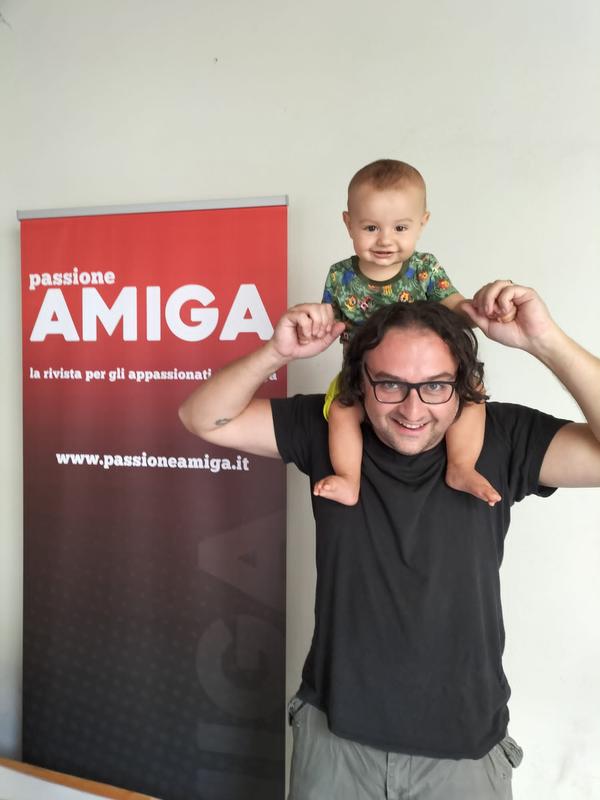 The Passione Amiga roll-up banner