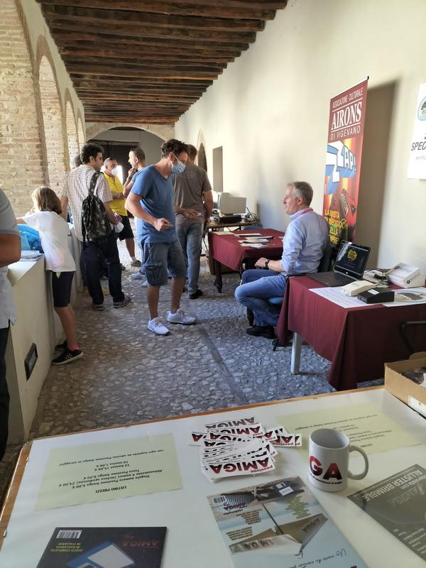 The cloister during the event