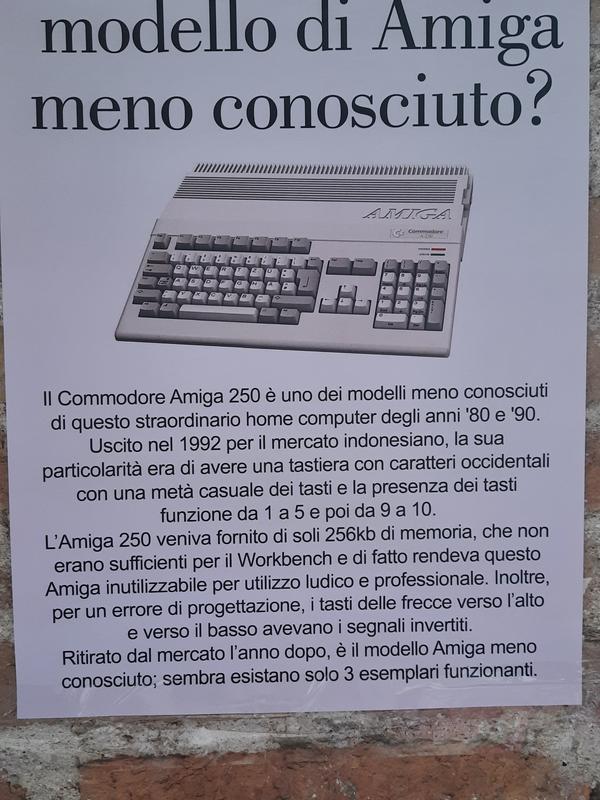 The panel about the lesser-known Amiga model