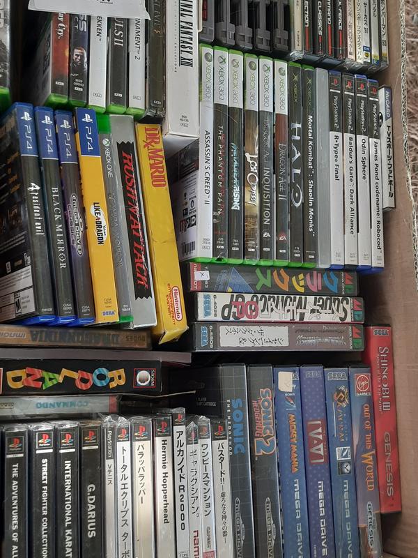 Tapes and games at the market