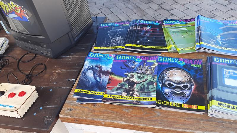 Boxed games on the table