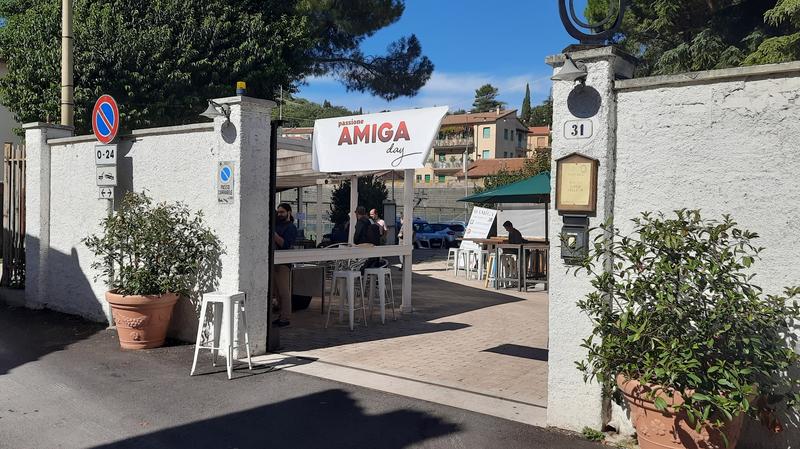 The entrance in Piazza Garibaldi