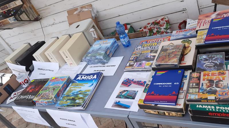 Magazines and games on display