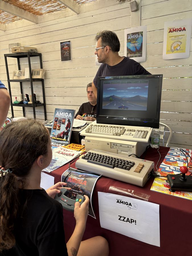 A new generation trying out the Amiga